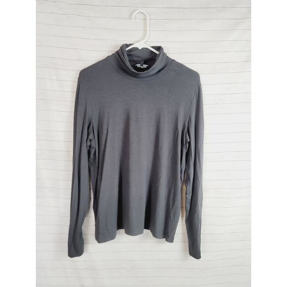 EILEEN FISHER BLACK TURTLENECK, SZ LARGE - Picture 12 of 15